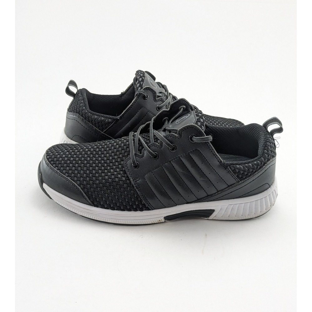 Mens Orthofeet 521 Bio Fit Black Comfort Orthopedic Walking Shoes Size 12 EE